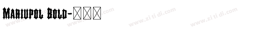 Mariupol Bold字体转换
